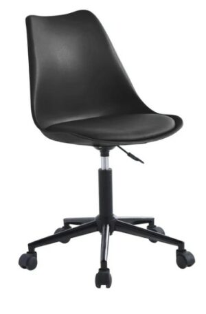 Chaise de bureau - Polypropylène et simili - Noir