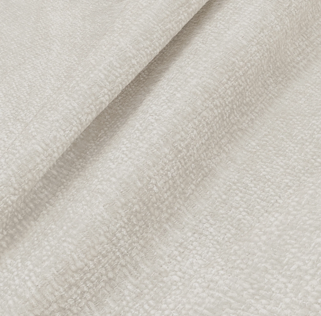 Chaises Lily velours tramé crème pieds dorés