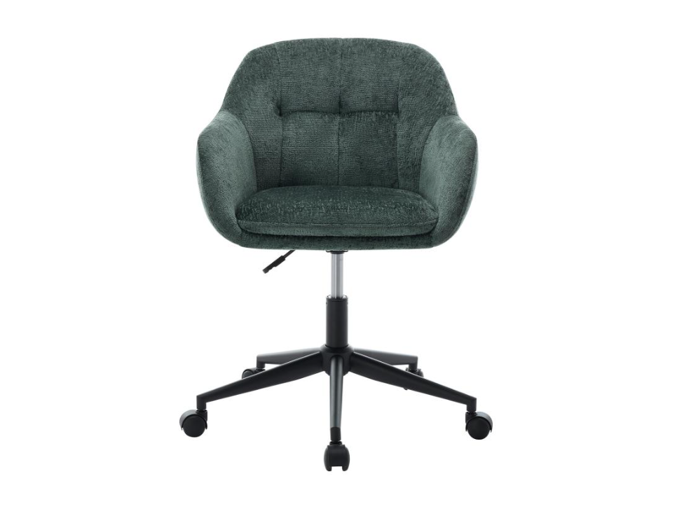 Chaise de bureau en Tissu texturé vert sapin
