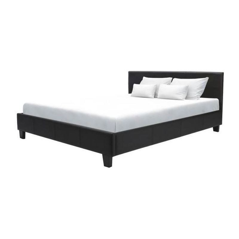 Lits avec Sommiers 160X200 en simili noir 100% neuf dans son emballage d'origine et 100% qualité.