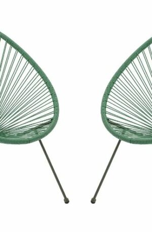 Fauteuil de jardin en fils de résine tressés - Kaki - ALIOS III