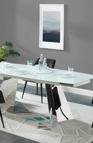 Chaise avec accoudoirs en tissu et métal - Noir - HEKA en déstockage en ligne et en magasin.